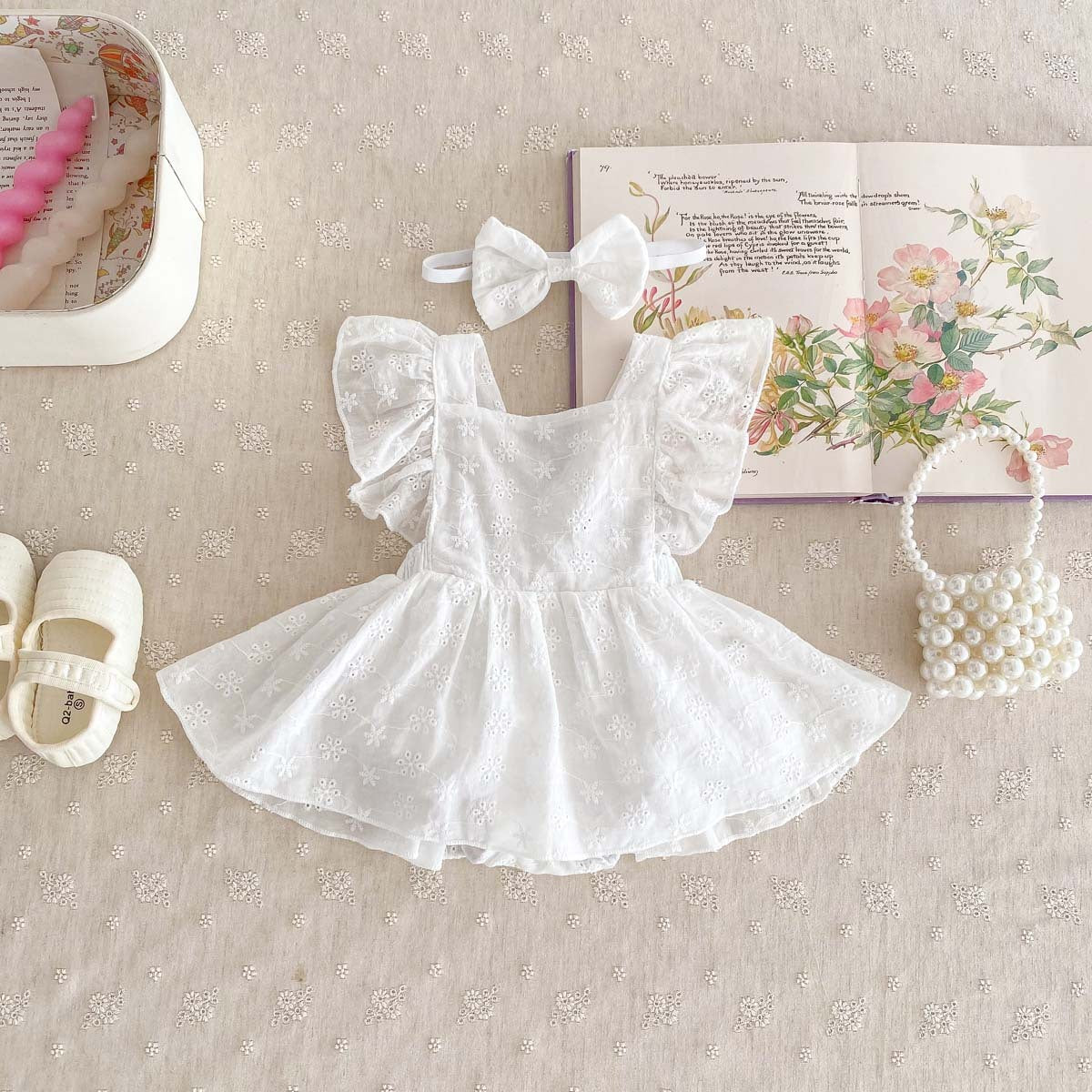 Flounced Lace Princess Jumpsuit