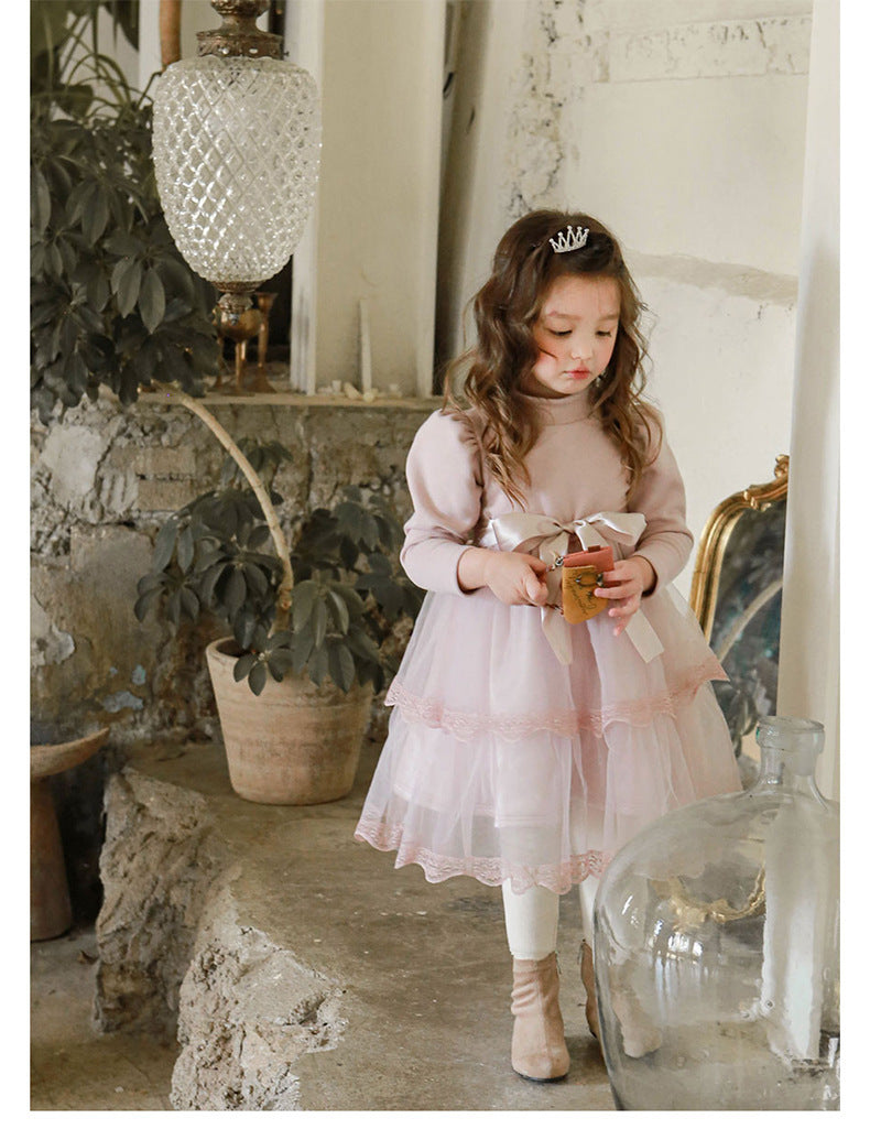 Velvet Bow Princess Dress