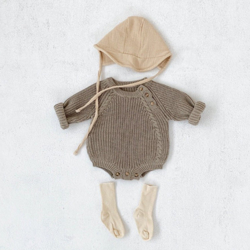 Knitted Triangle Jumpsuit Romper