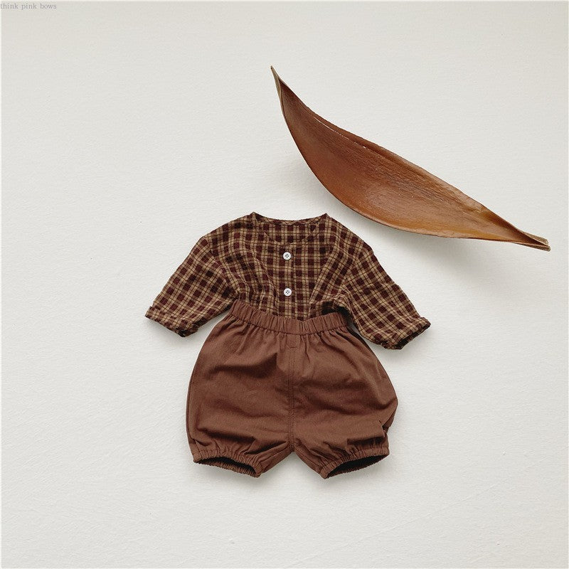 Plaid Pebble Two-Piece Set