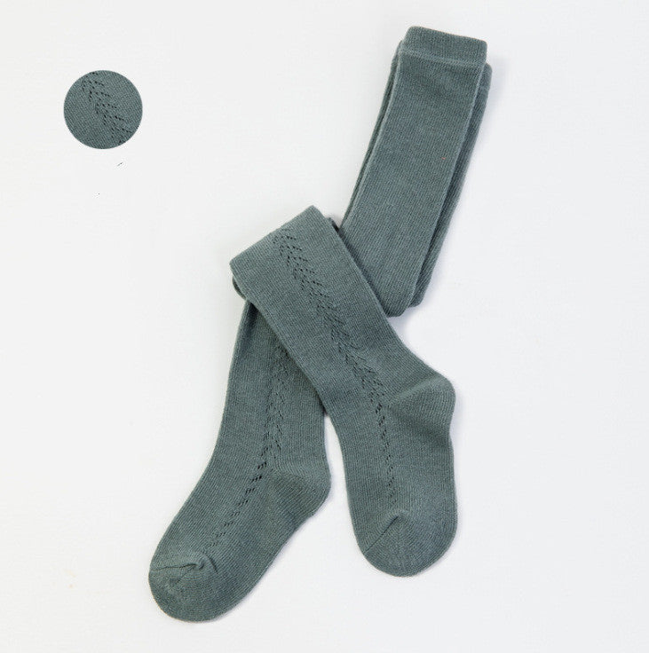 Cotton Lattice Baby Tights
