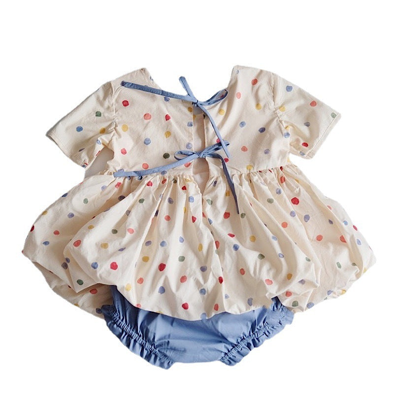 Polka-Dot Sunshine Toddler Suit
