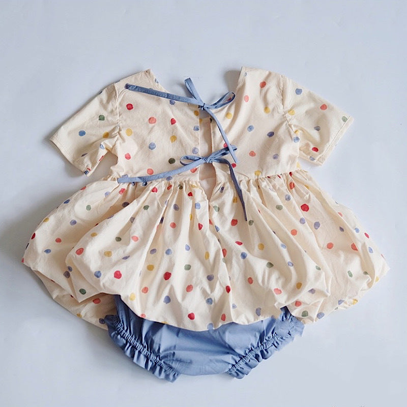 Polka-Dot Sunshine Toddler Suit