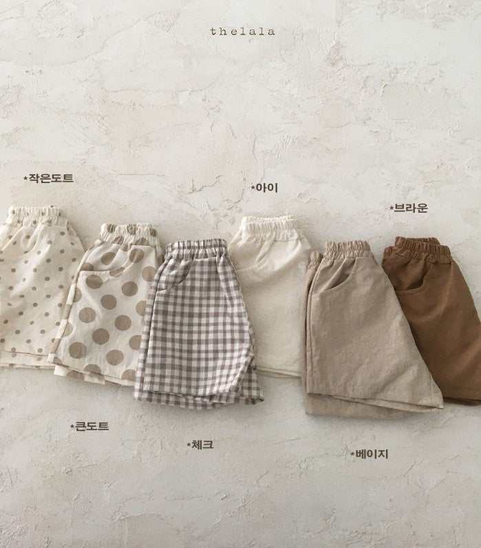 Cotton Linen Baby Shorts