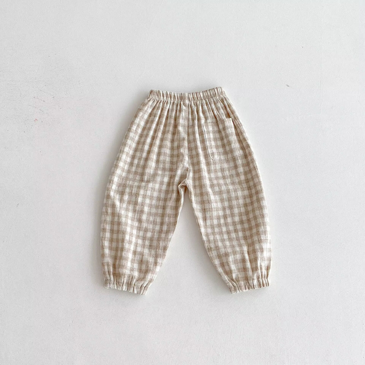 Linen Plaid Summer Trousers