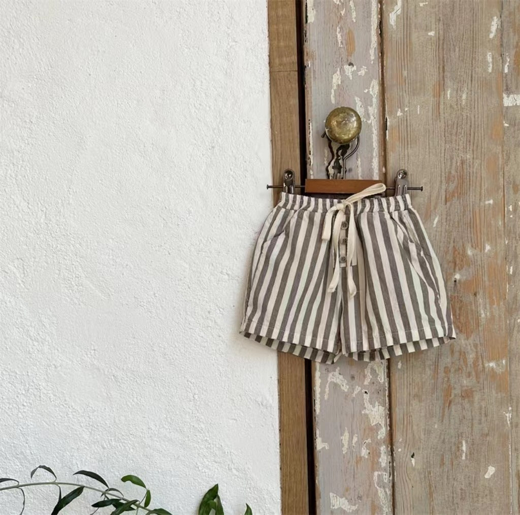 Cotton Stripe Summer Shorts