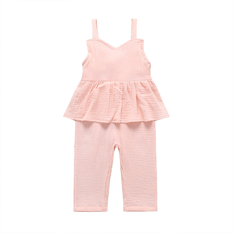 Cotton Linen Summer Overalls