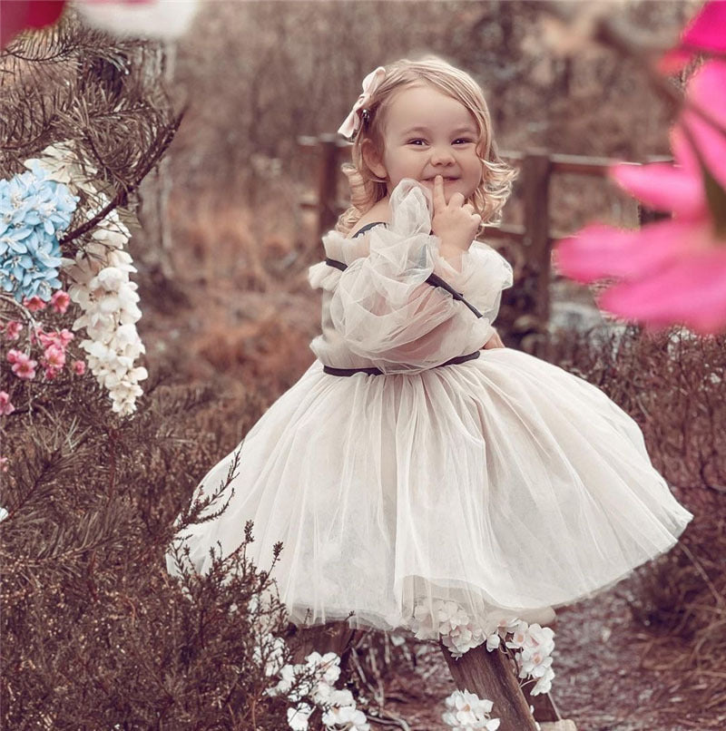 Blossom Puff Sleeve Gown