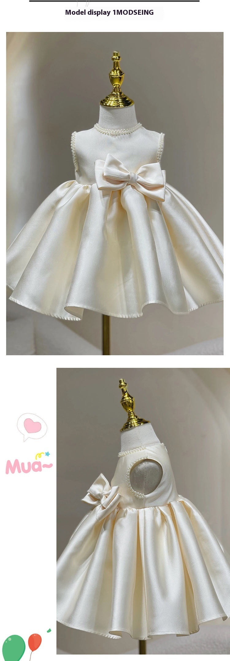 Pearl Ribbon Princess Dress