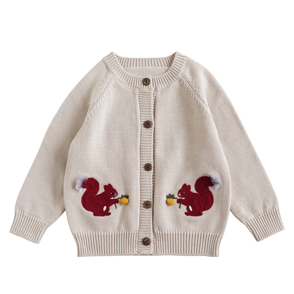 Squirrel Knit Cardigan