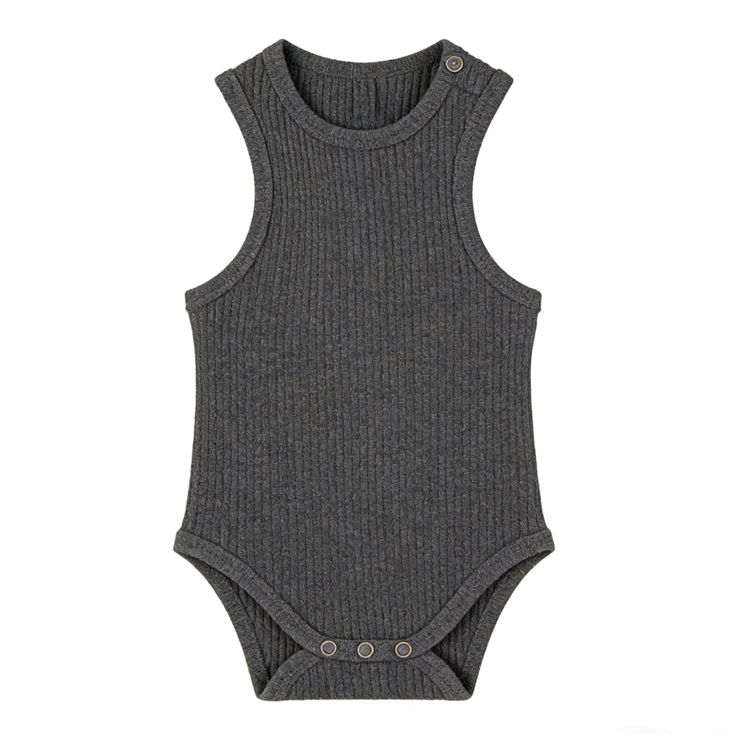 Ribbed Knit Newborn Romper