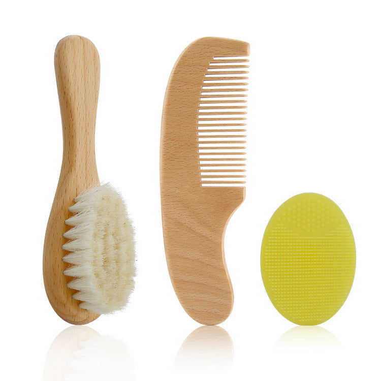 Pear Wood Baby Grooming Set