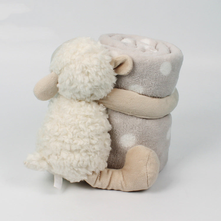 Lamb Cuddle Blanket Toy