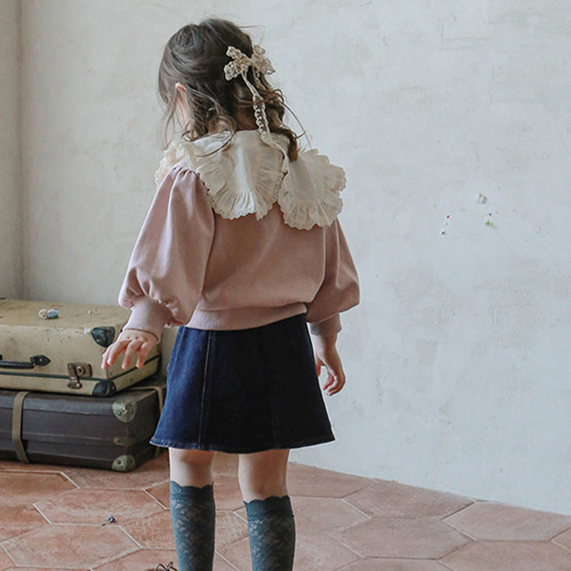 Lace-Collar Sweet Sweater