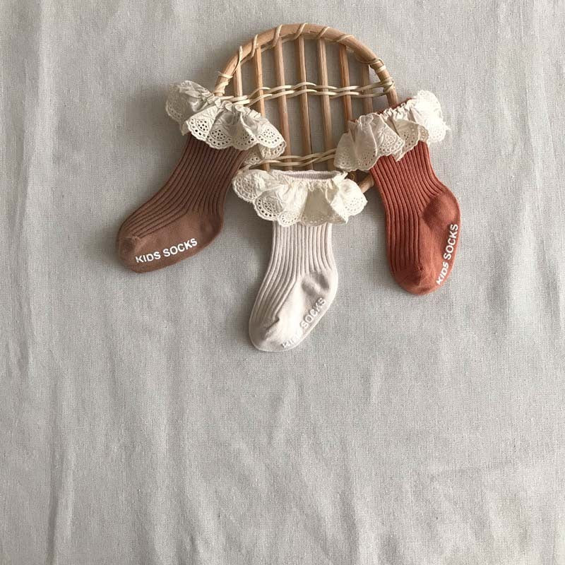 Lace Meadow Baby Socks