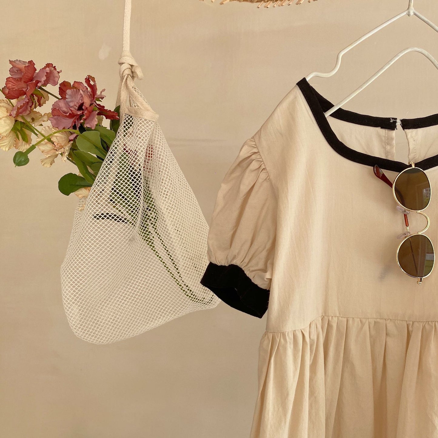 Cotton Blossom Colorblock Dress