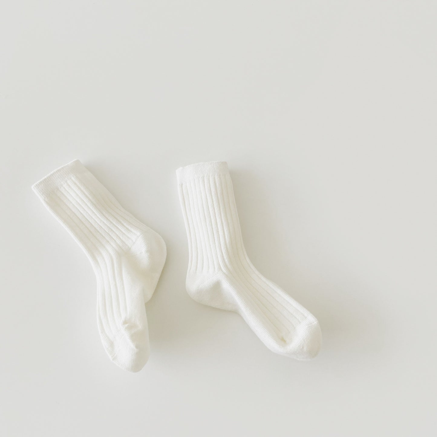 Cotton Rib Middle Calf Socks