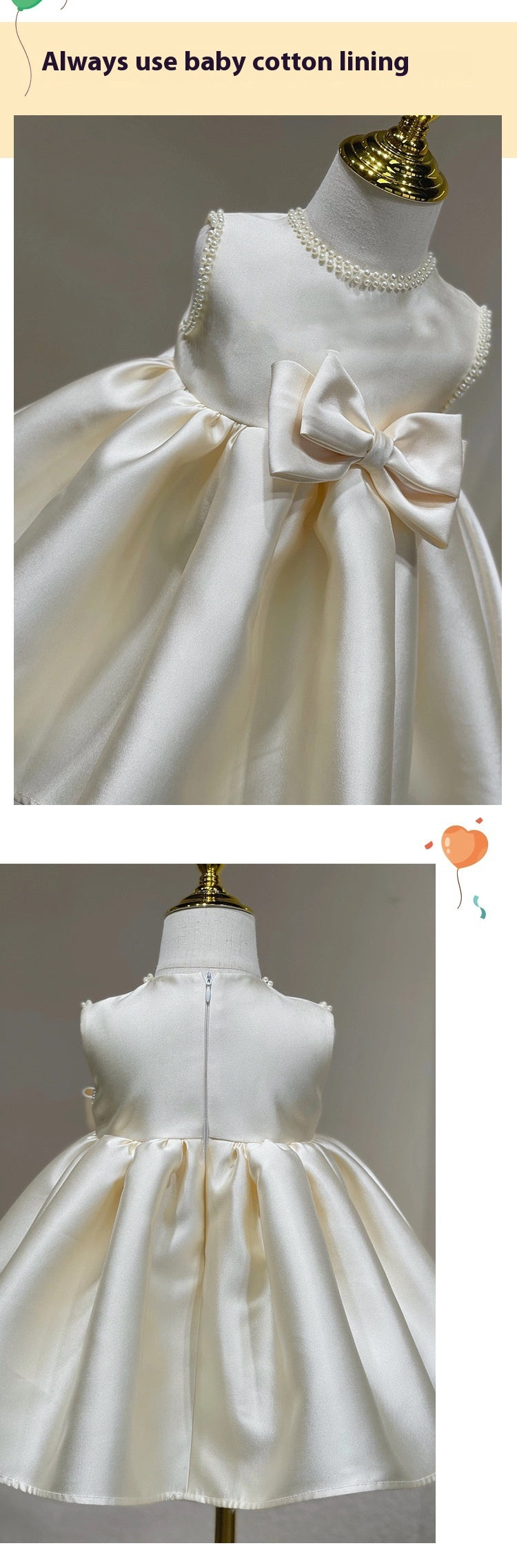 Pearl Ribbon Princess Dress