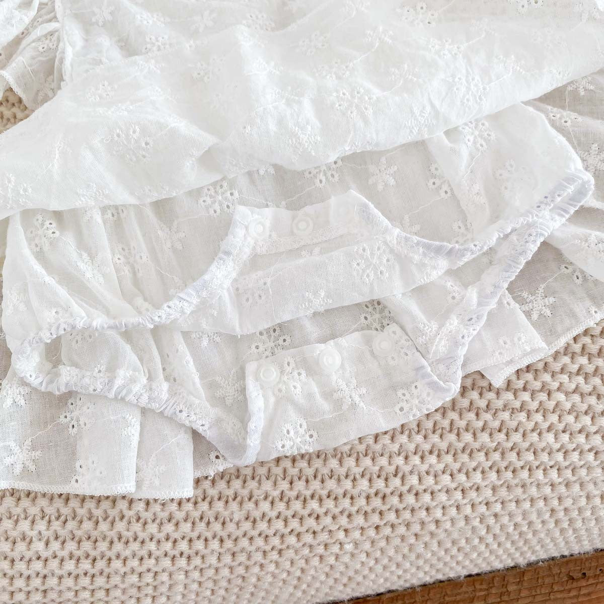 Flounced Lace Princess Jumpsuit