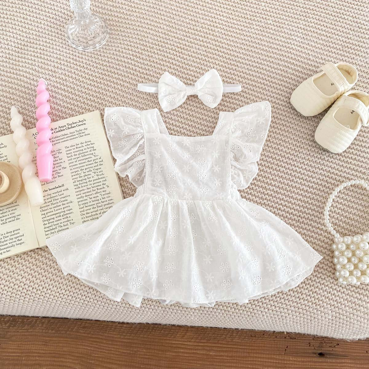Flounced Lace Princess Jumpsuit