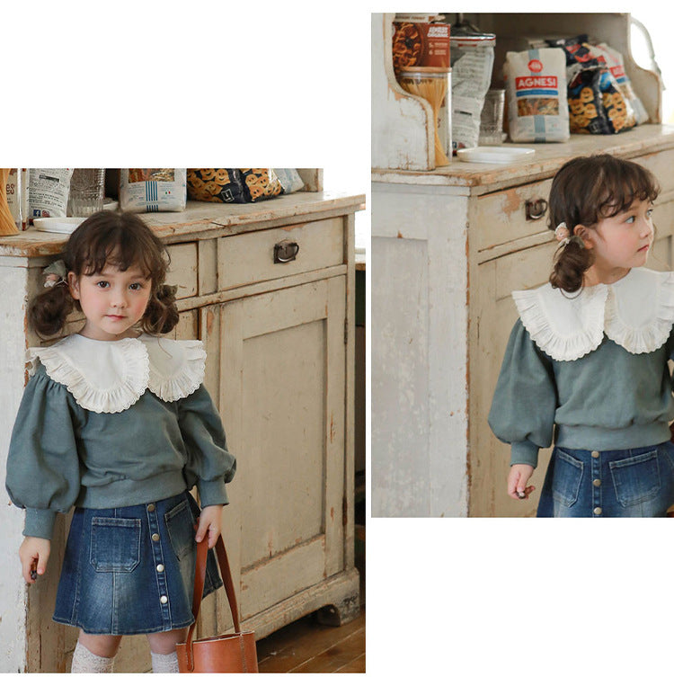 Lace-Collar Sweet Sweater
