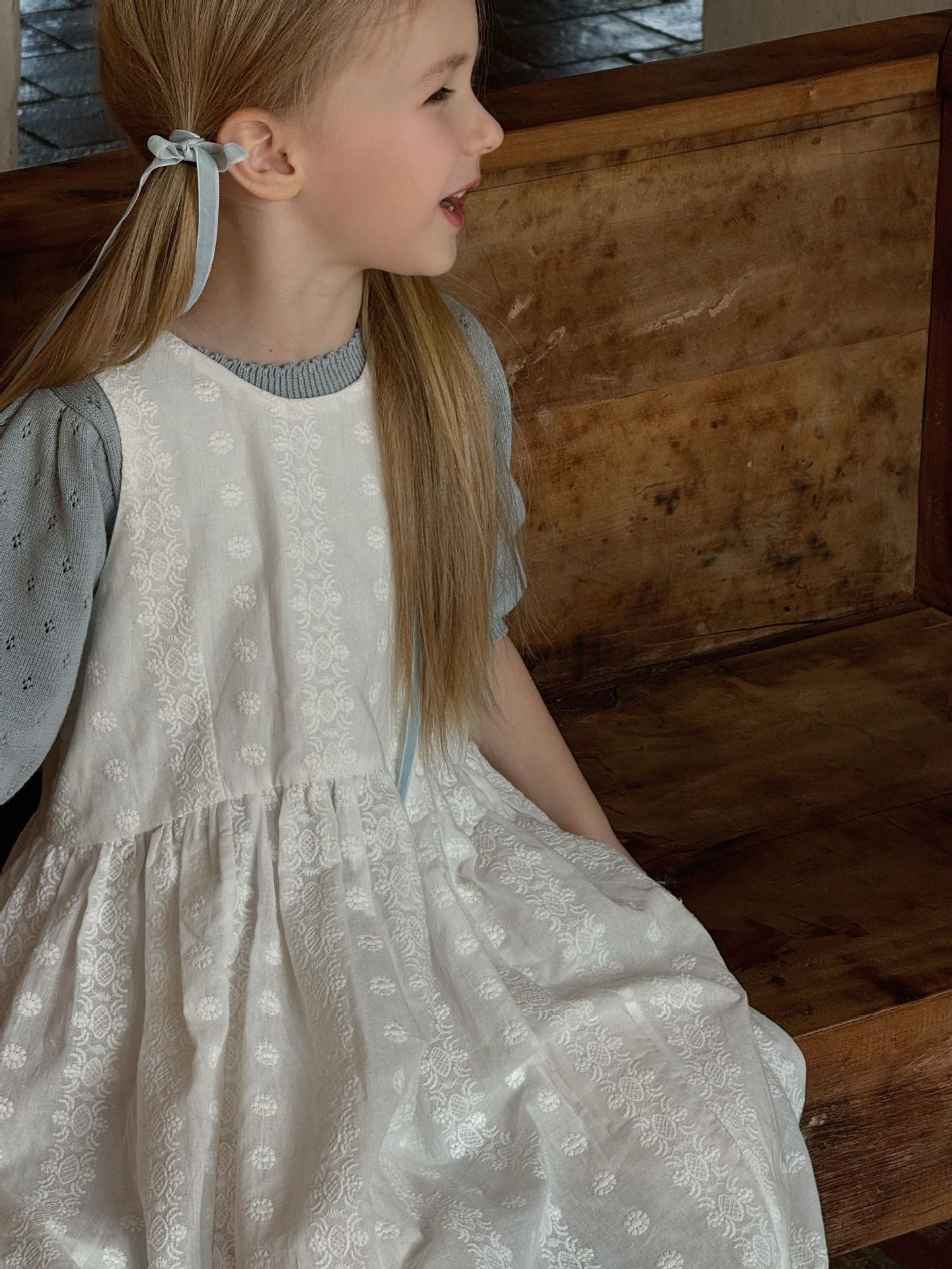 Cotton Embroidery Vintage Dress