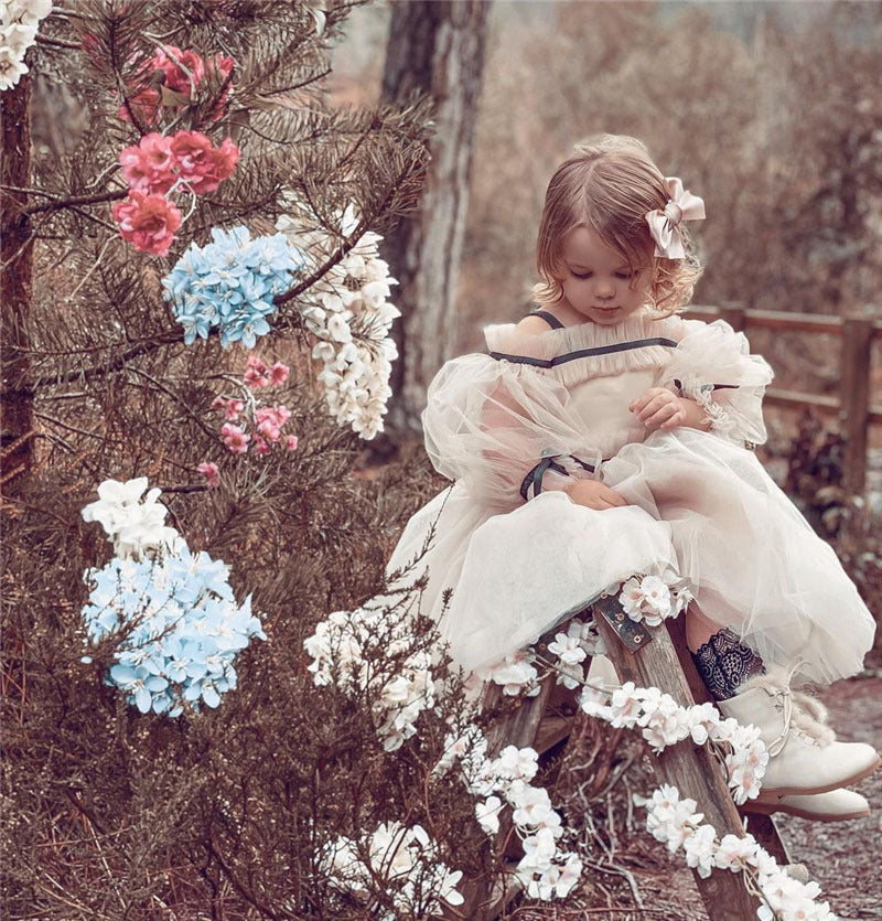 Blossom Puff Sleeve Gown