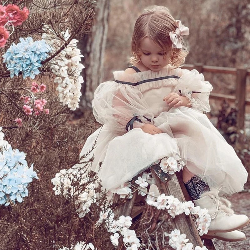 Blossom Puff Sleeve Gown