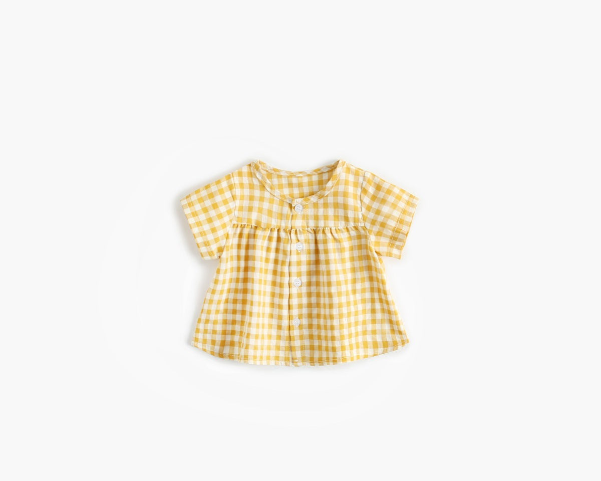 Plaid Cotton Baby Suit