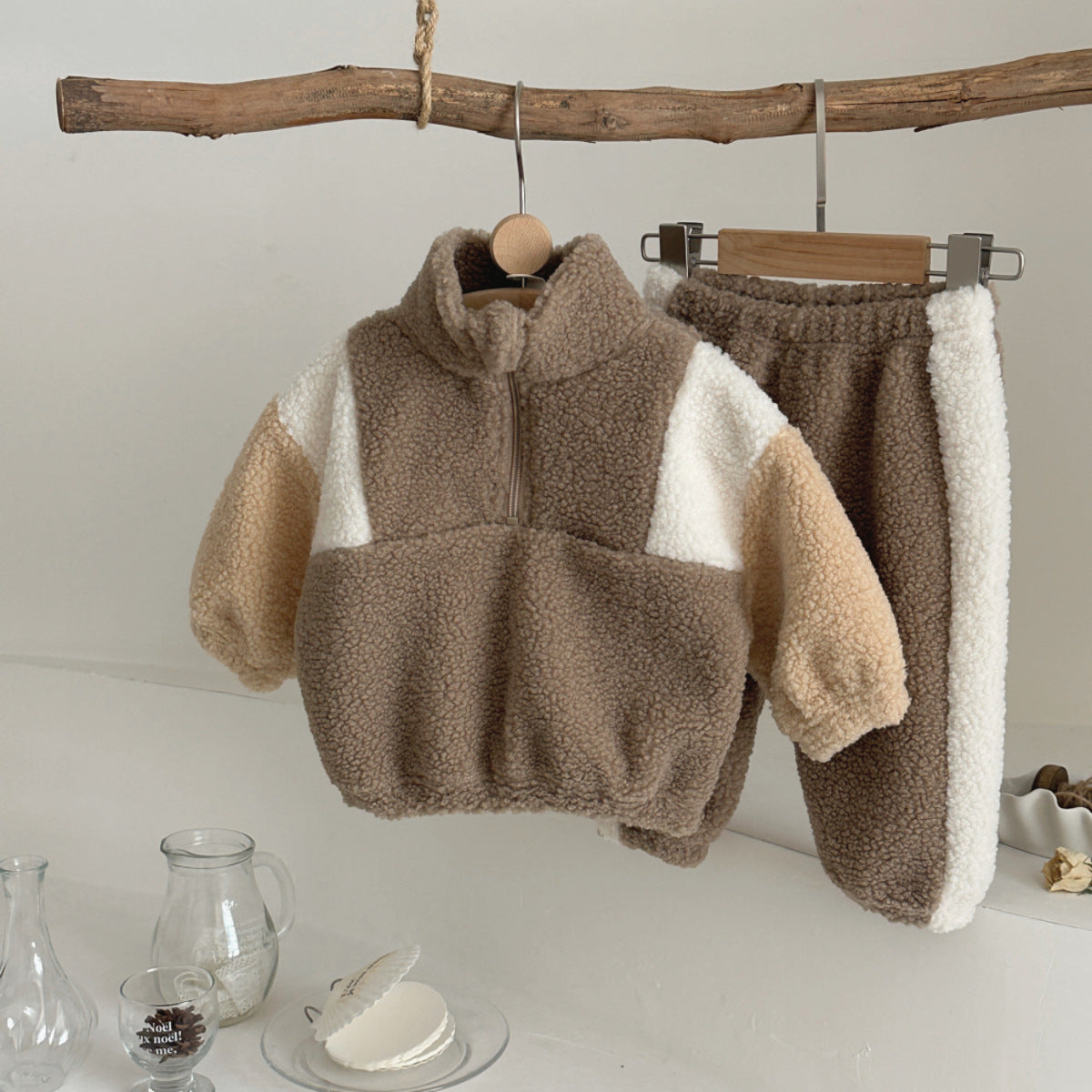 Lambswool Half-Zip Set