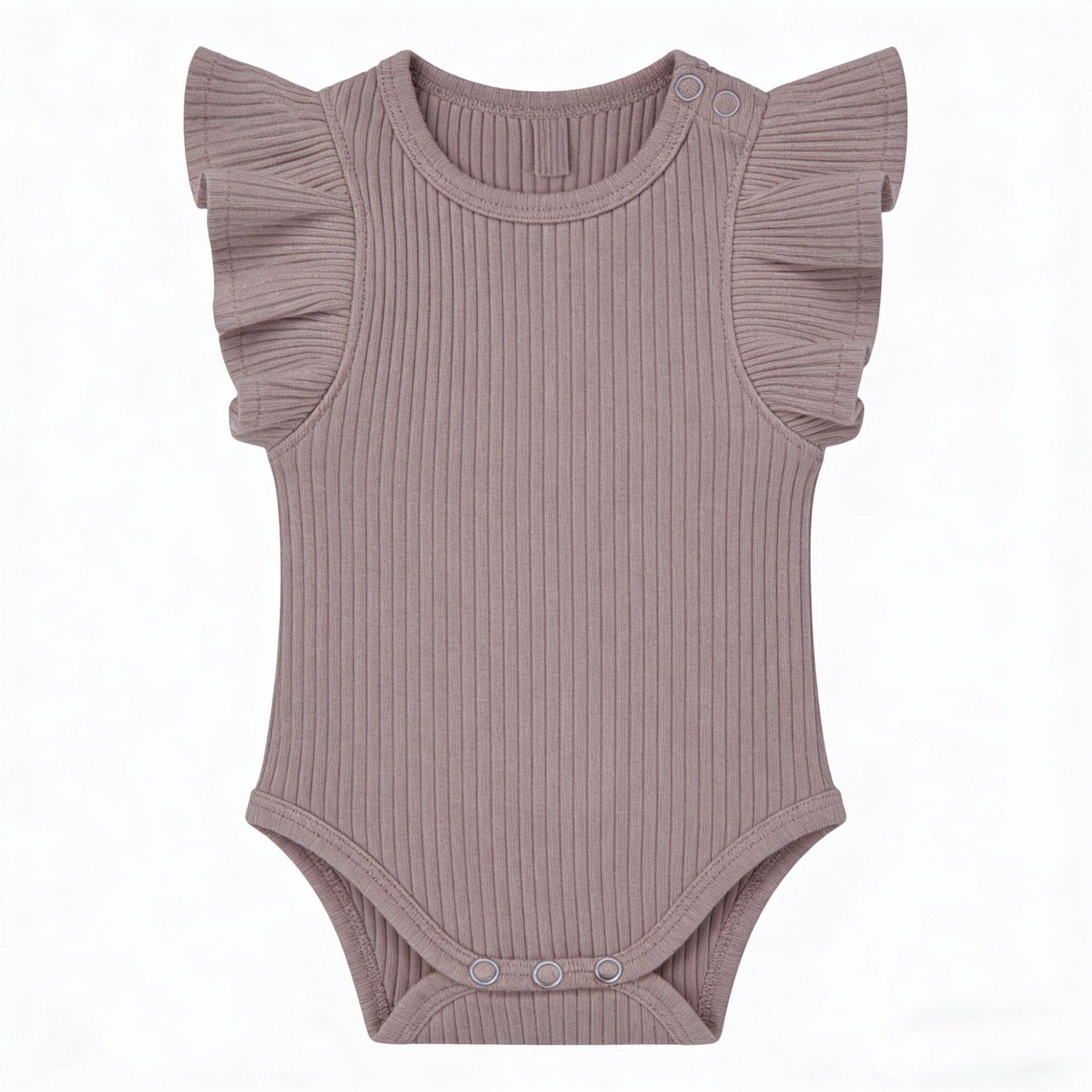 Ribbed Knit Newborn Romper