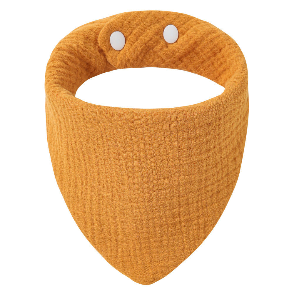 Mustard muslin triangle bib