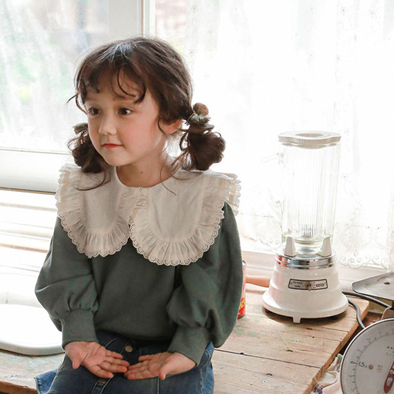 Lace-Collar Sweet Sweater