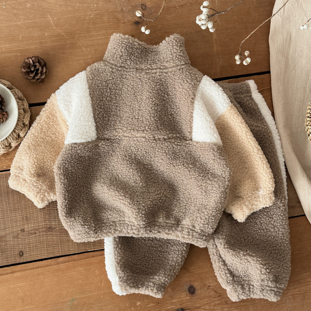Lambswool Half-Zip Set
