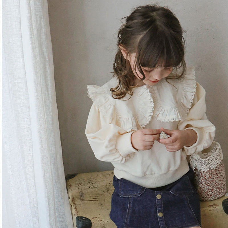 Lace-Collar Sweet Sweater