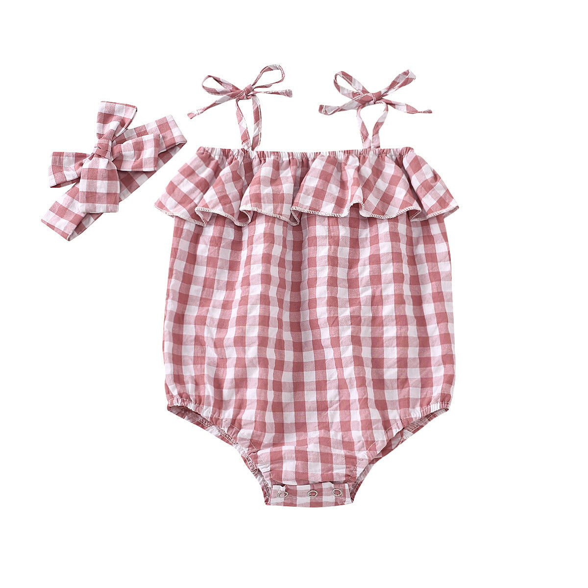 Plaid Bloom Jumpsuit