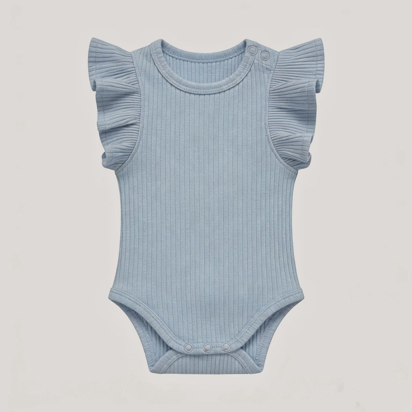 Ribbed Knit Newborn Romper