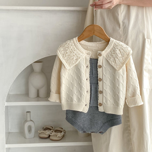 Cotton Pocket Romper Set