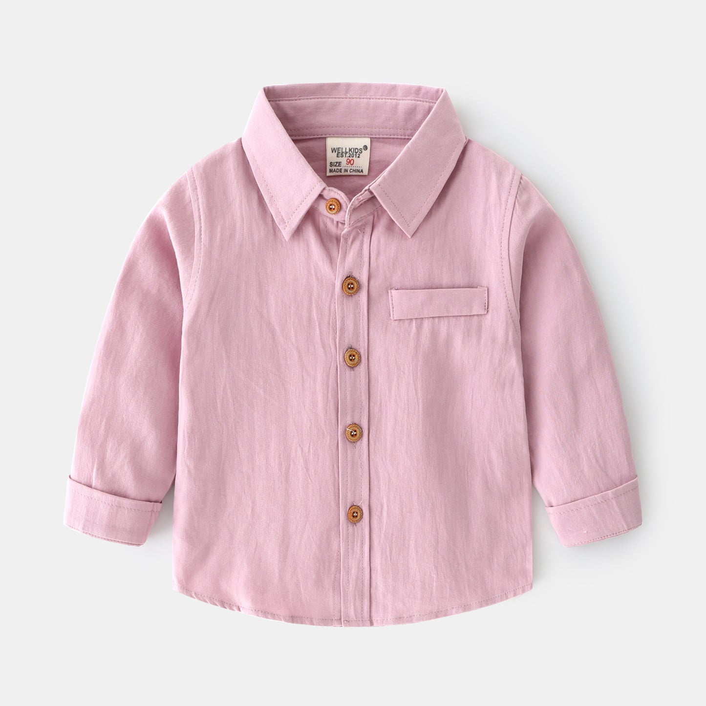 Wren Oxford Shirt in mauve, flat lay