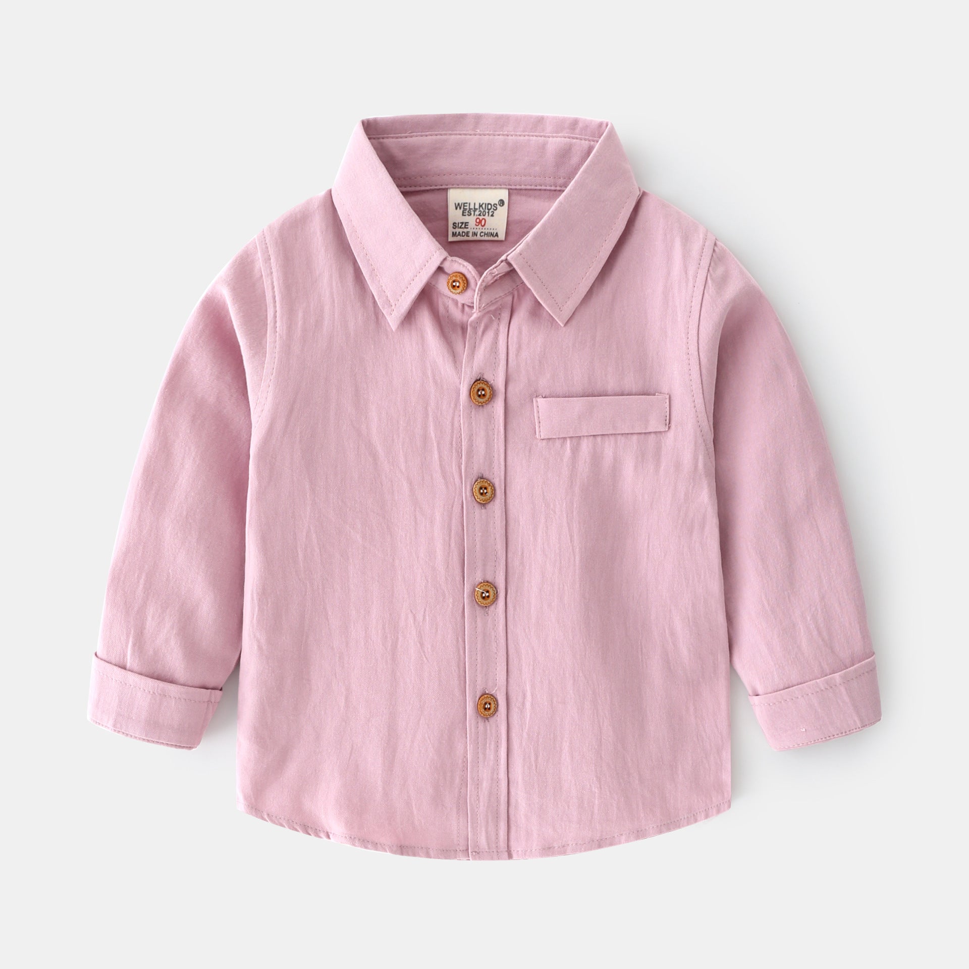 Wren Oxford Shirt in mauve, flat lay