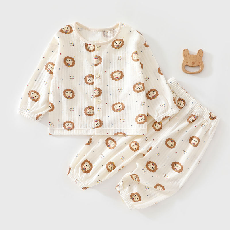 Teddy Muslin Pajama Set