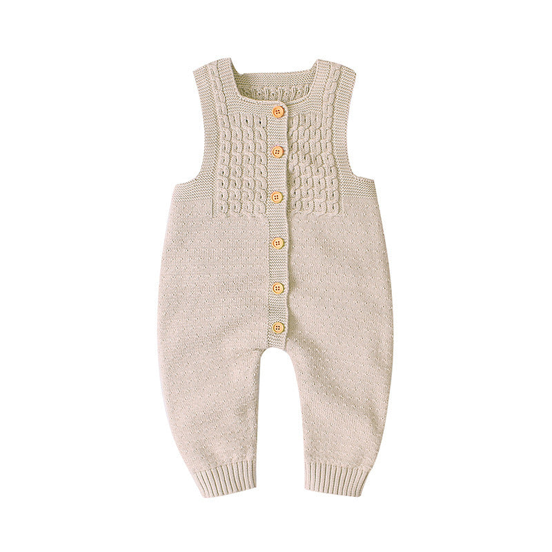 Knitted Cotton One-piece Romper