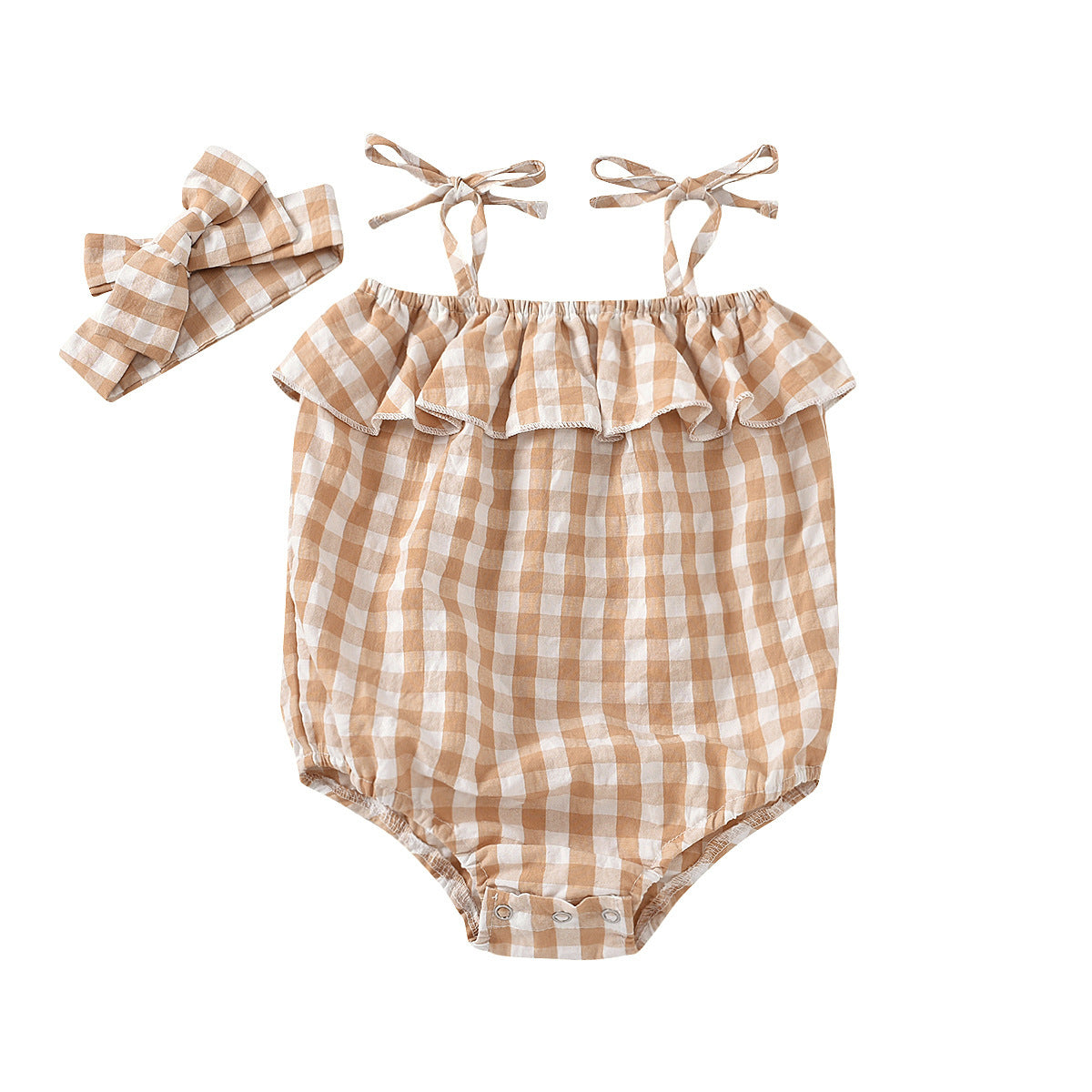 Plaid Bloom Jumpsuit
