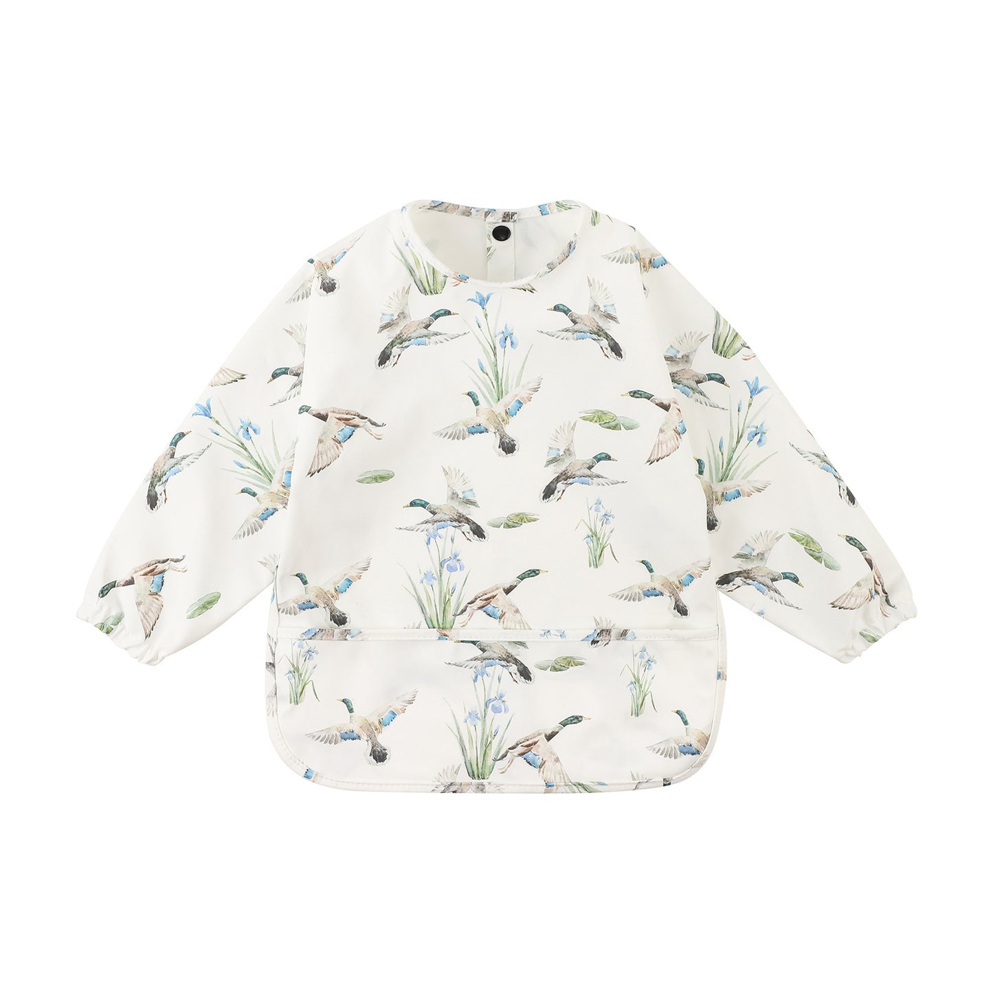 Acorn Hollow Bib Meadow Duck print