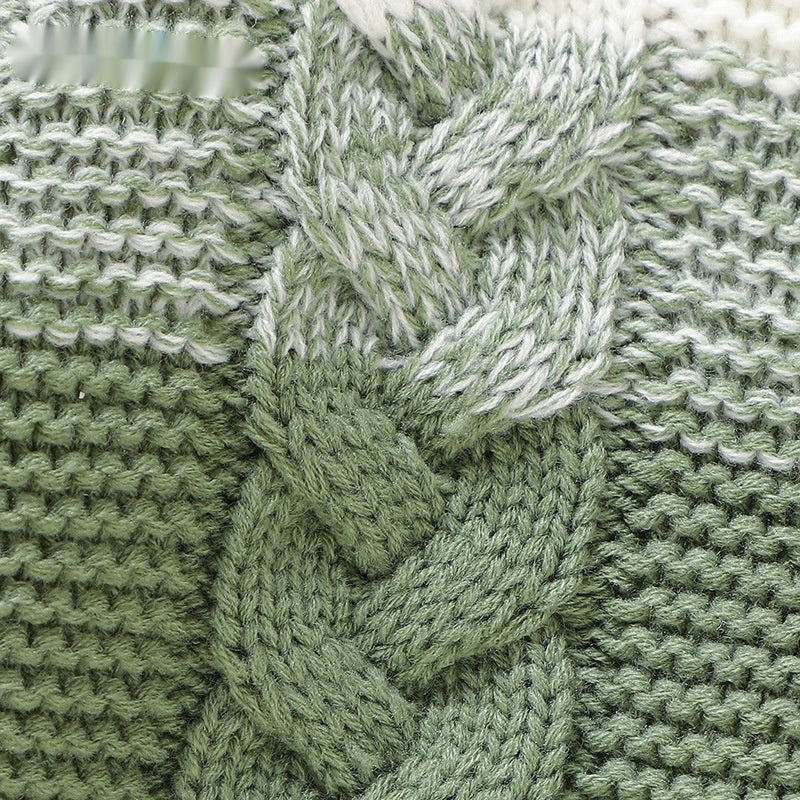 Cable-Knit Hooded Cardigan