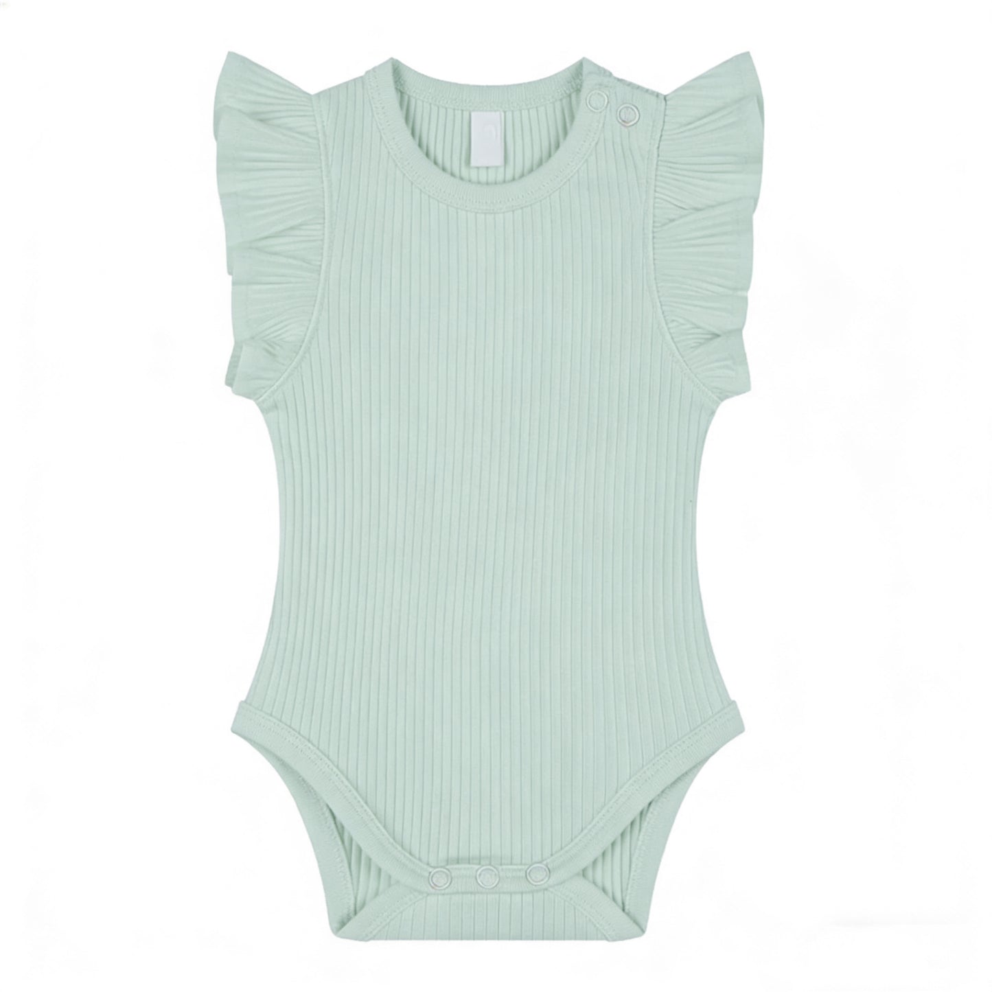 Ribbed Knit Newborn Romper