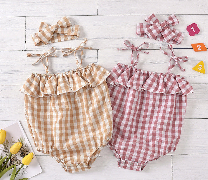 Plaid Bloom Jumpsuit