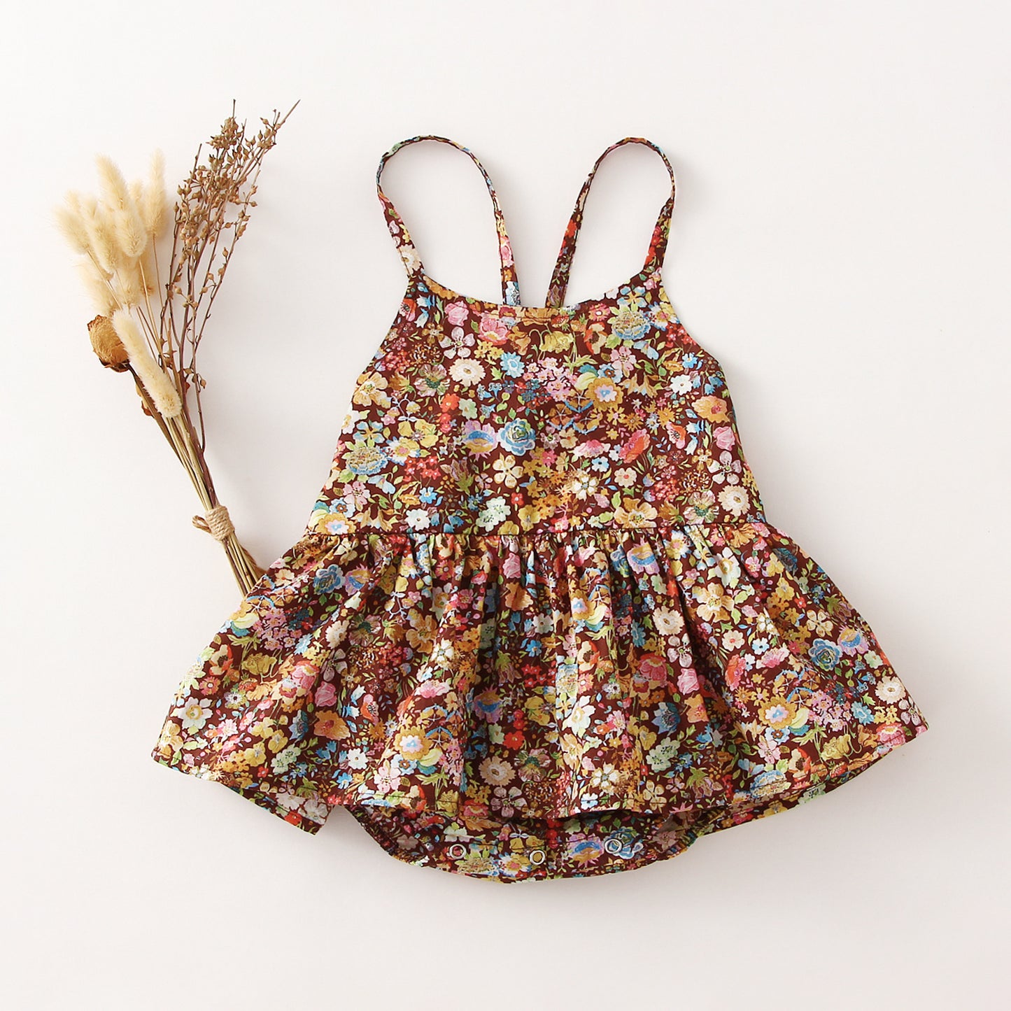 Baby Summer Clothes Floral Baby's Gown Onesie Ins Style Girls Tights Children's Jumpsuits