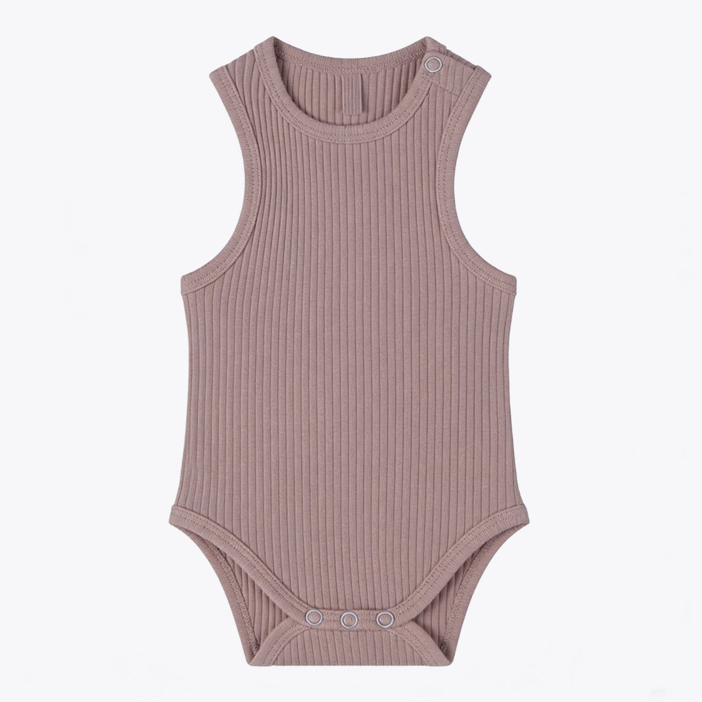 Ribbed Knit Newborn Romper