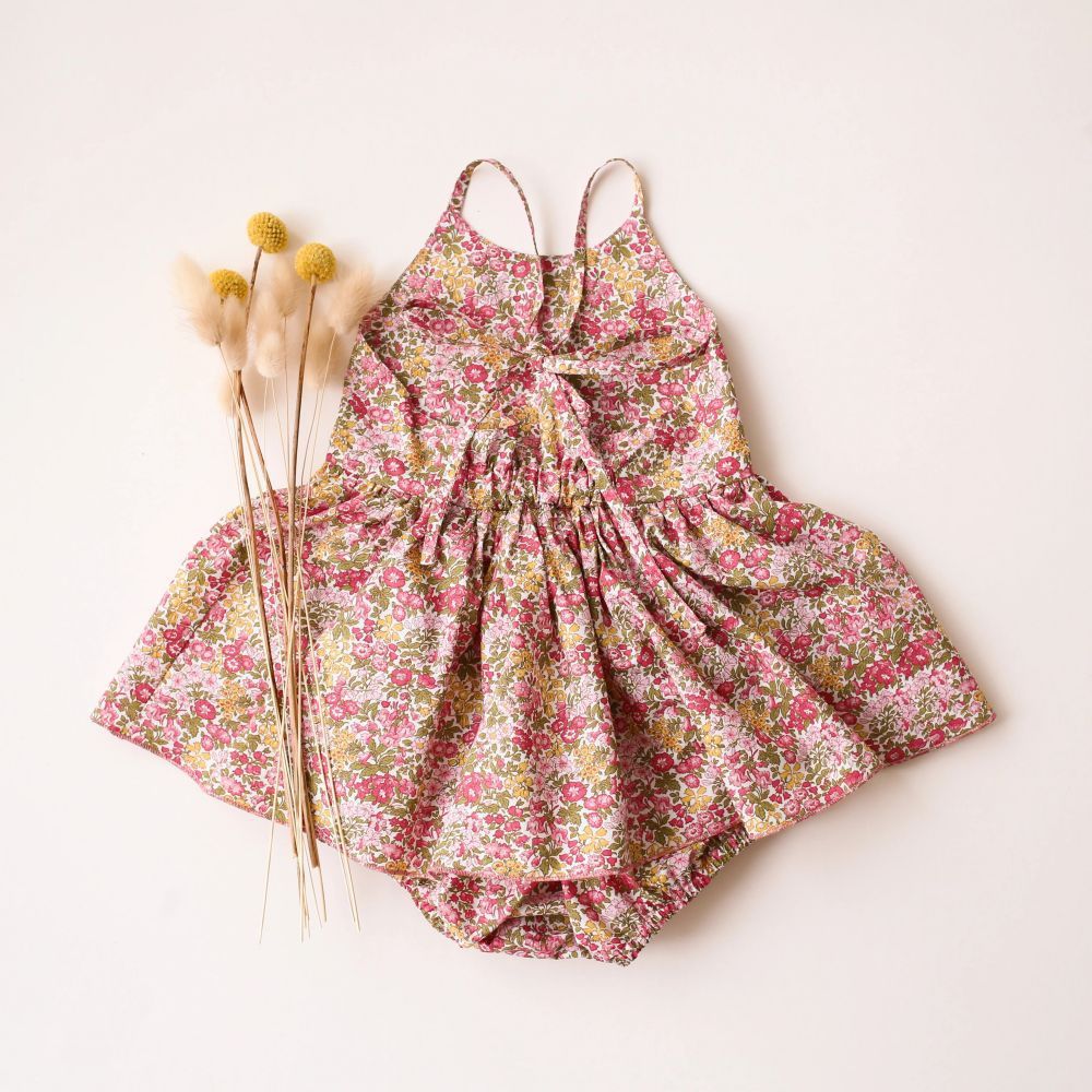 Baby Summer Clothes Floral Baby's Gown Onesie Ins Style Girls Tights Children's Jumpsuits